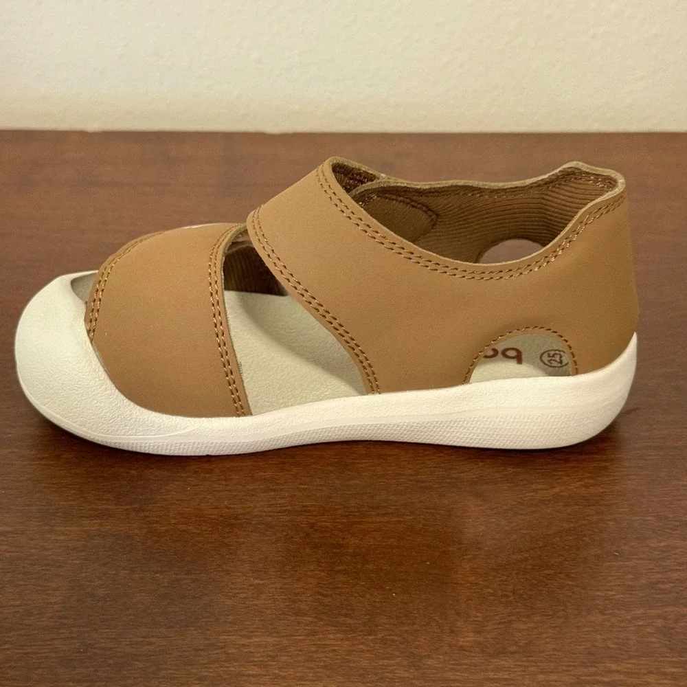 Balabala Baby Sporty Sandals Kids Size 25 8.5 Tan Brown NEW Hook & Loop
